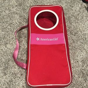 American Girl Doll Company Red Doll Carrier ❤️🎀
